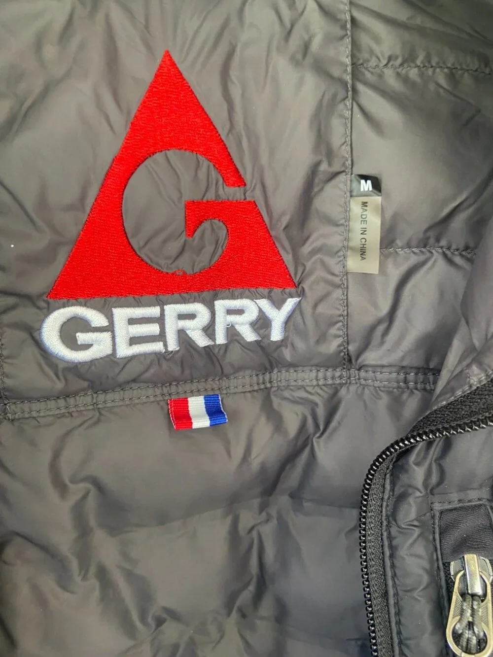 Gerry Black Puffer Jacket Men’s M Lightweight Insulated Full Zip Outdoor Coat